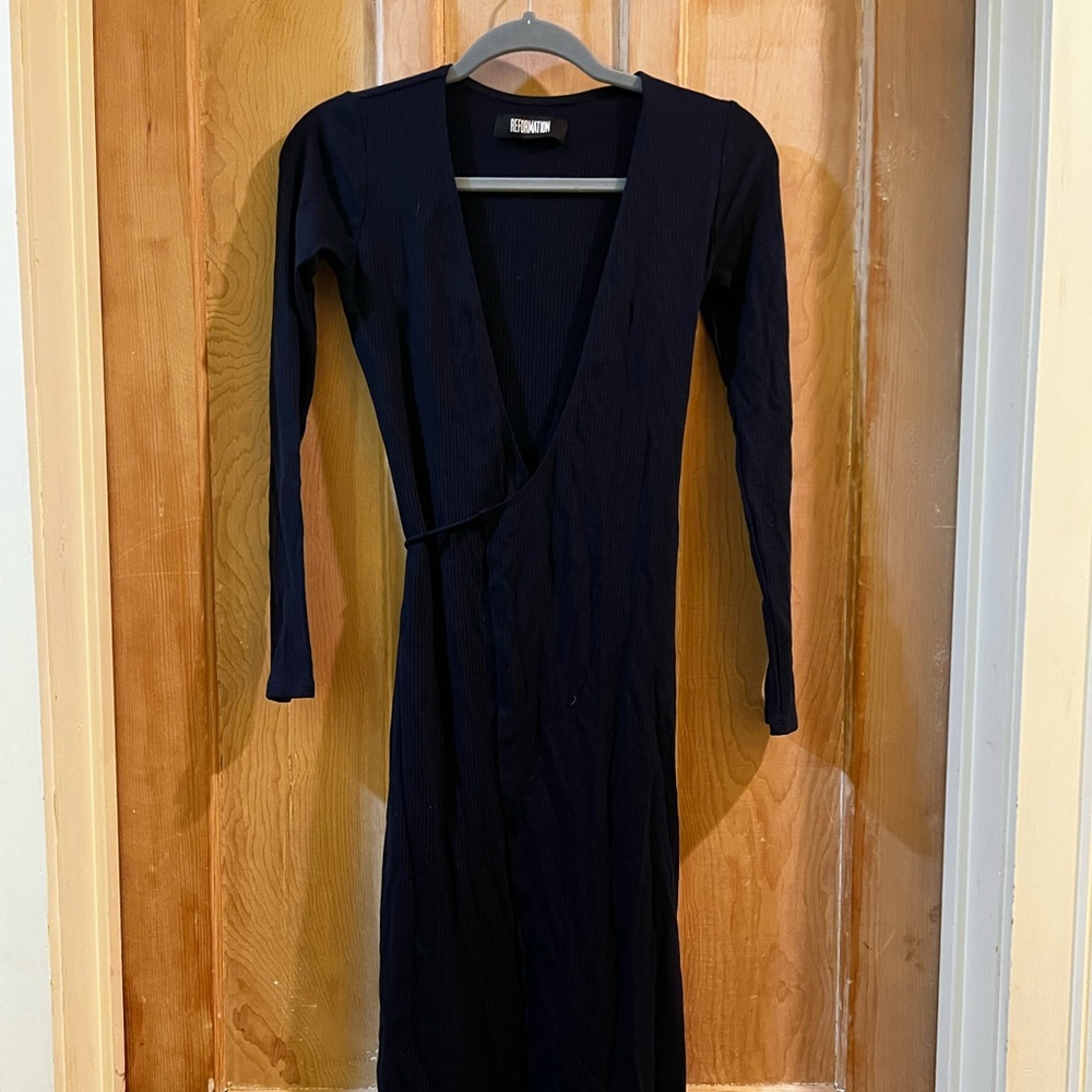 Reformation Midi Wrap Dress